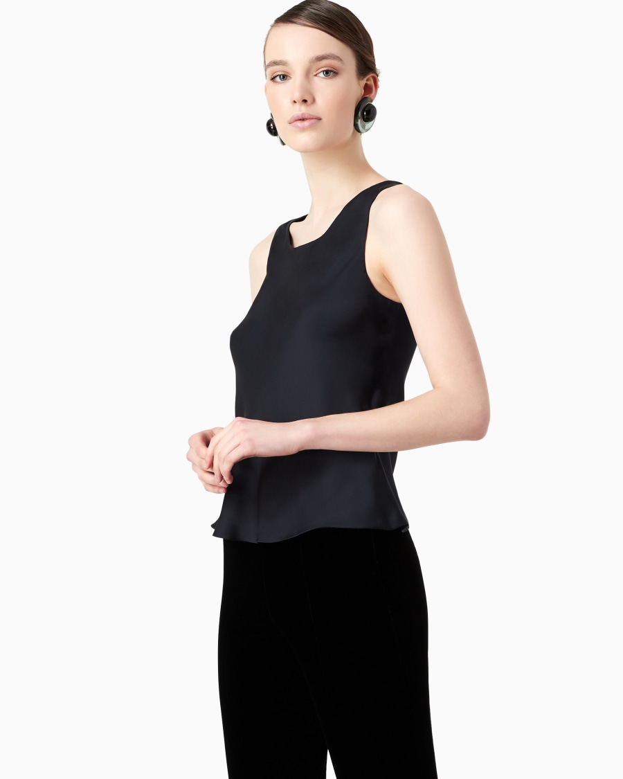 The world of armani TOP IN PURA SETA Ultimo giorno