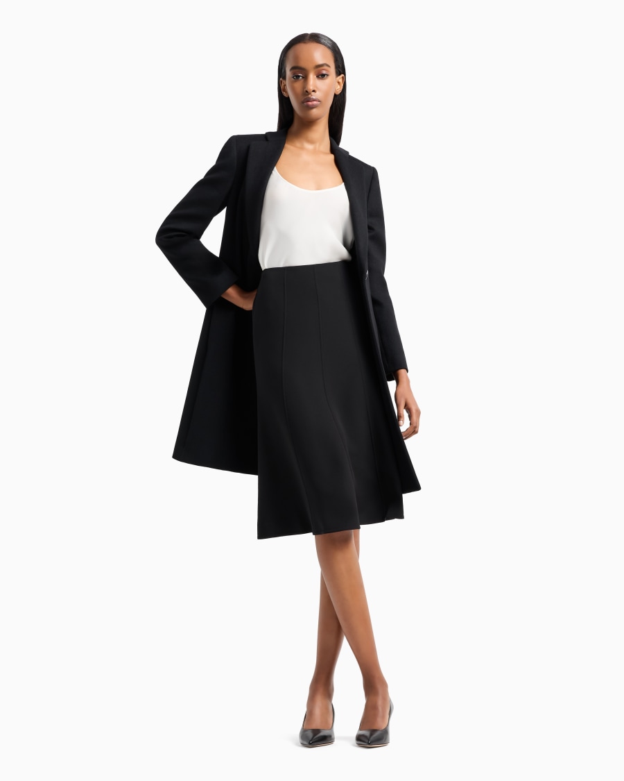 The world of armani TOP IN CHARMEUSE DI SETA Fino al 60% di sconto