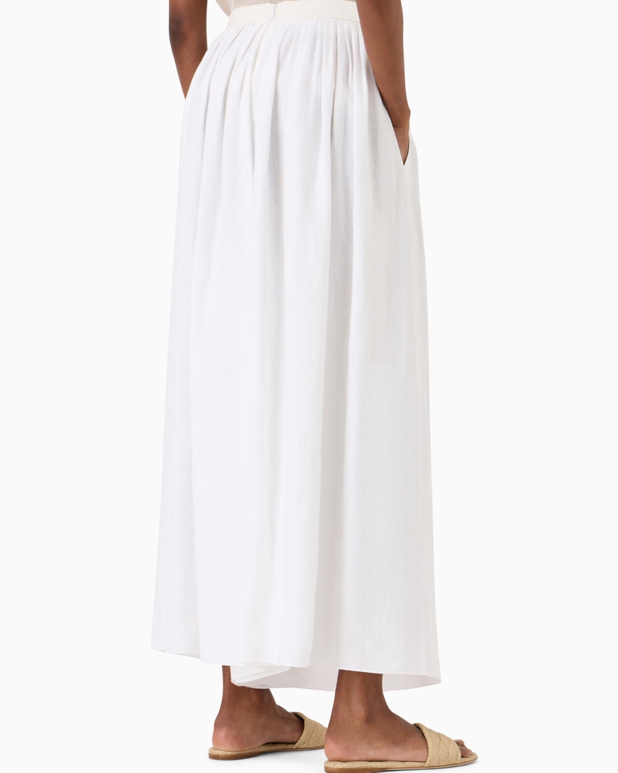 The world of armani PANTALONI AMPI IN CANAPA ASV Sostegno trimestrale
