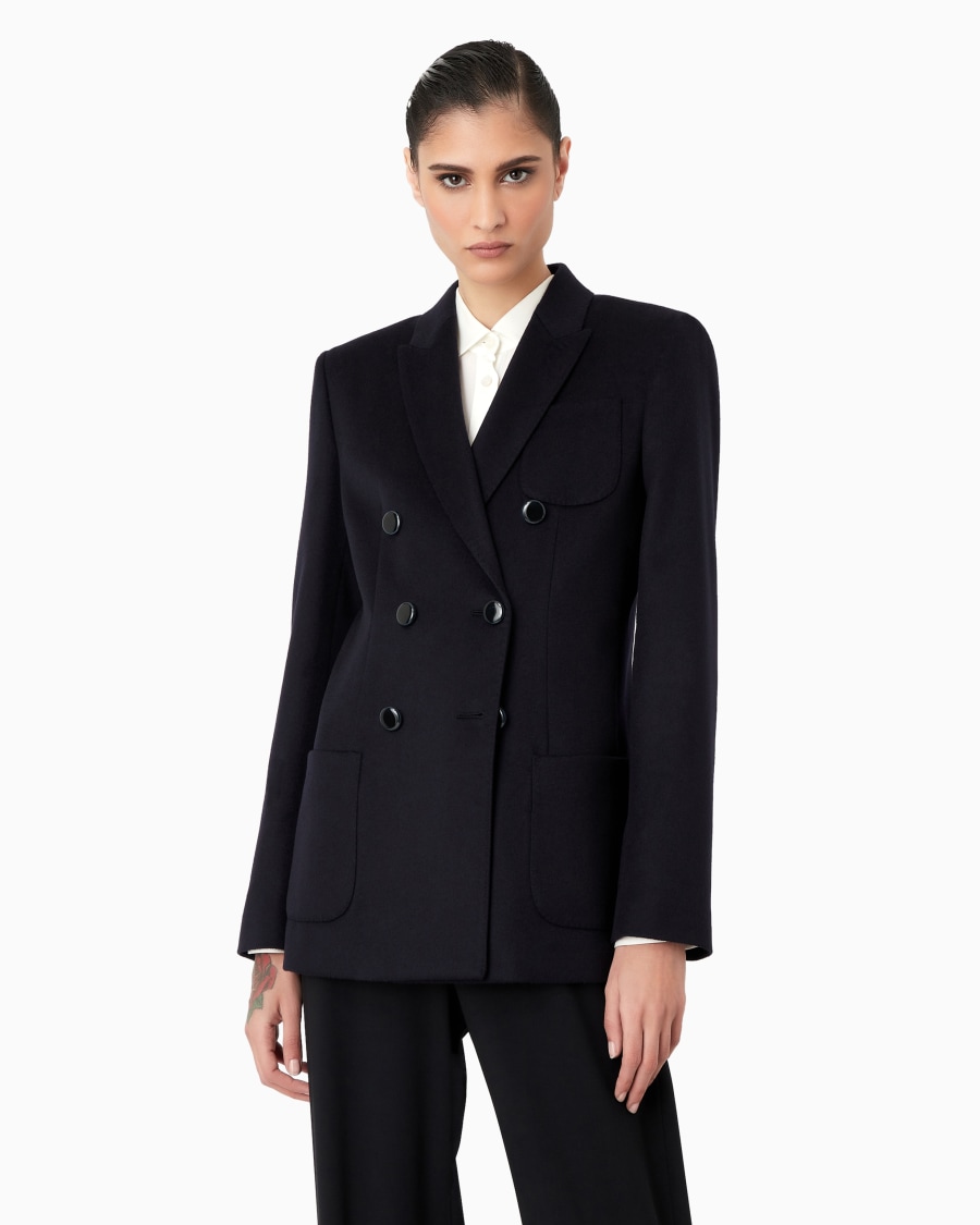 The world of armani GIACCA DOPPIOPETTO IN LANA VERGINE E CASHMERE Super sconto