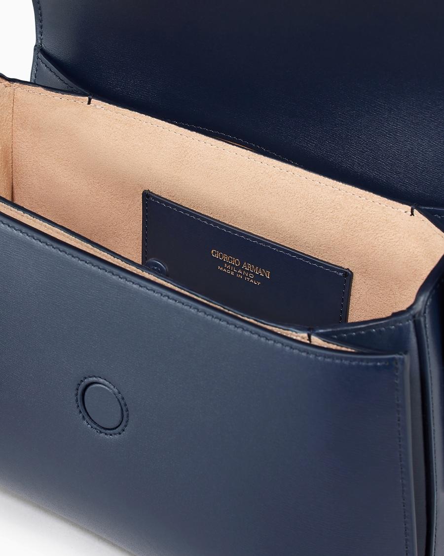 The world of armani BORSA MEDIA LA PRIMA IN PELLE PALMELLATA 50% di sconto con spedizione gratuita