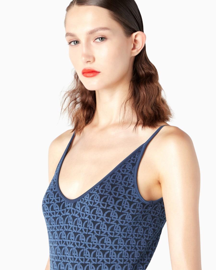 The world of armani BODY IN TESSUTO JACQUARD MONOGRAM In vendita