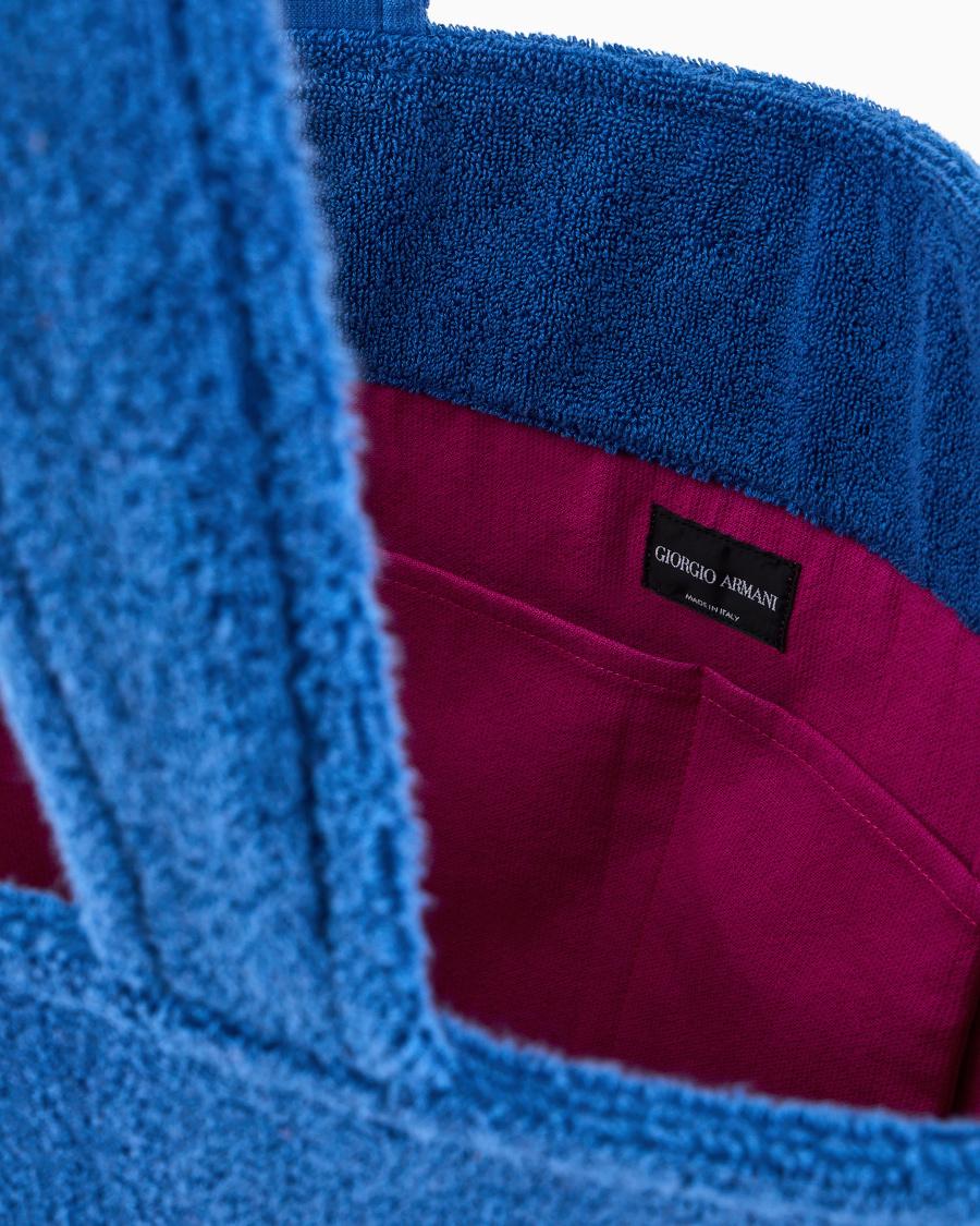 The world of armani BORSA DA MARE IN SPUGNA DI COTONE Duty-free