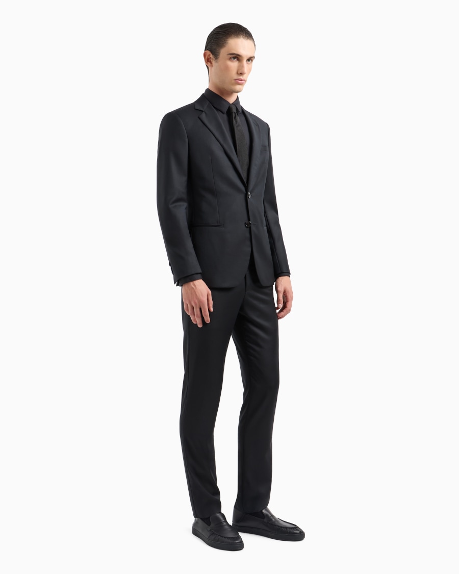 The world of armani CAMICIA IN TESSUTO STRETCH CON COLLO CLASSICO CON STECCHE Vendita