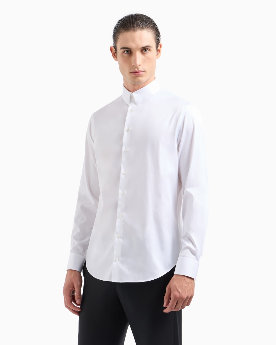 The world of armani CAMICIA IN TWILL DI COTONE Promozione