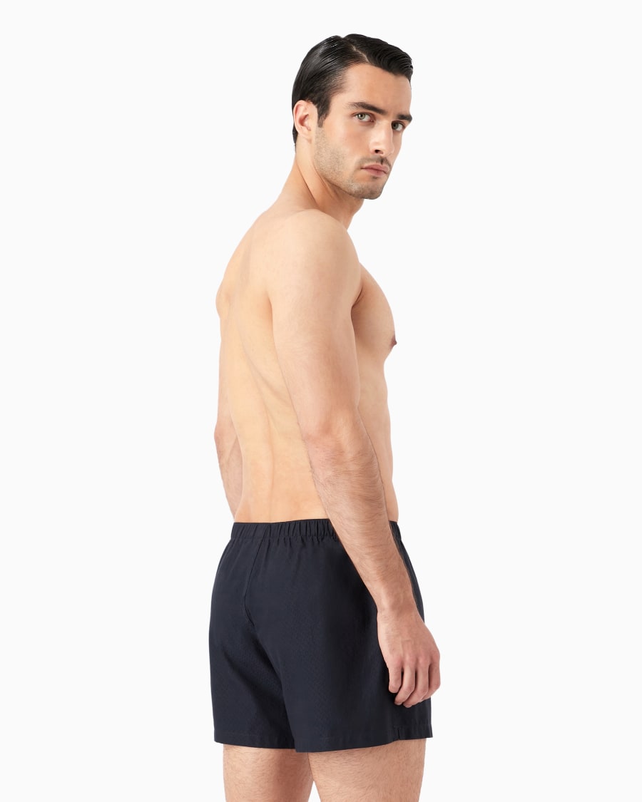 The world of armani BOXER IN COTONE CON LOGO RICAMATO Pezzi Unici