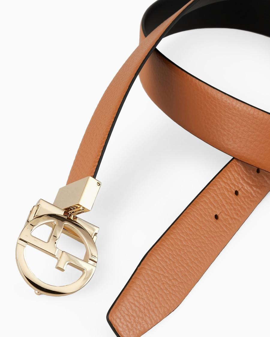 The world of armani CINTURA REVERSIBILE IN PELLE BICOLORE Qualità Garantita