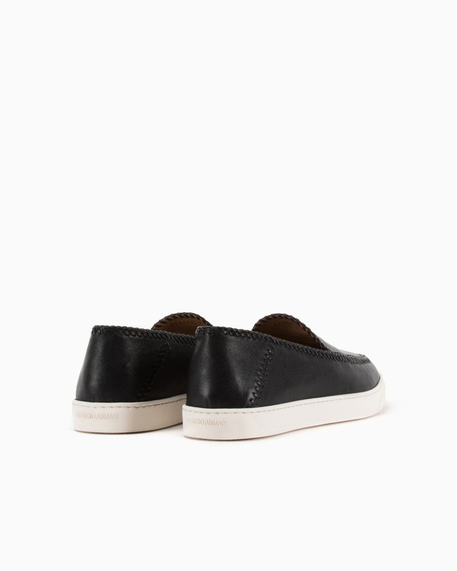 The world of armani GALLERIA 3 SLIP-ON IN NAPPA Fino Al -60%