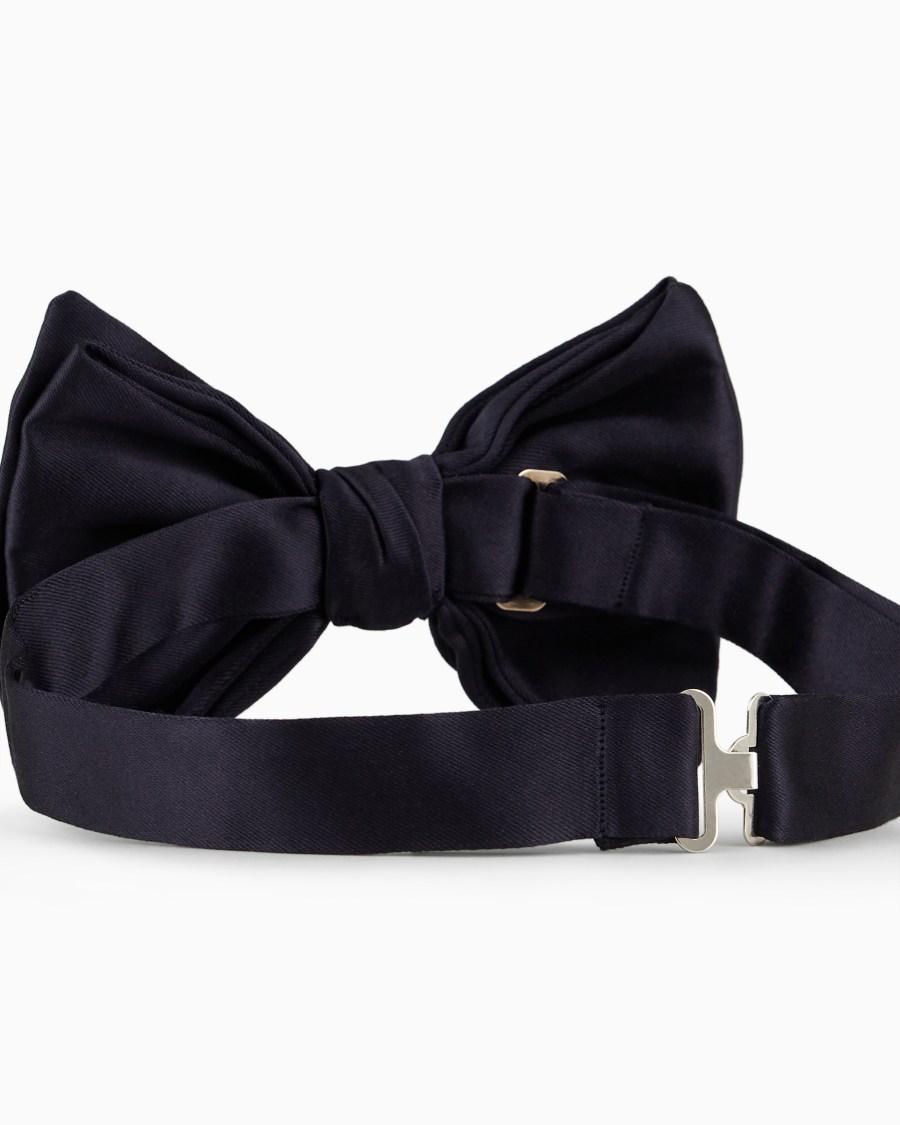 The world of armani PAPILLON GRANDE ANNODATO IN PURA SETA Prezzo Ridotto