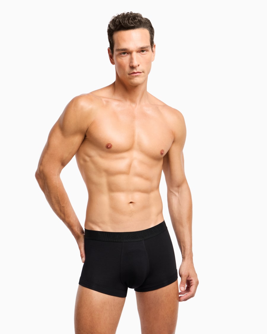 The world of armani PACK TRE BOXER IN JERSEY STRETCH Saldi