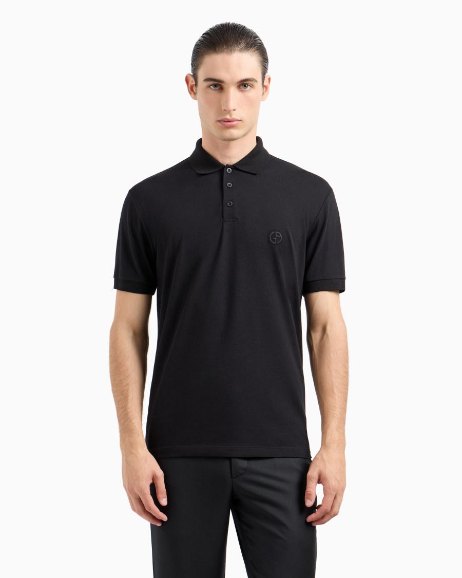 The world of armani POLO IN PIQUET DI COTONE STRETCH Hotsell