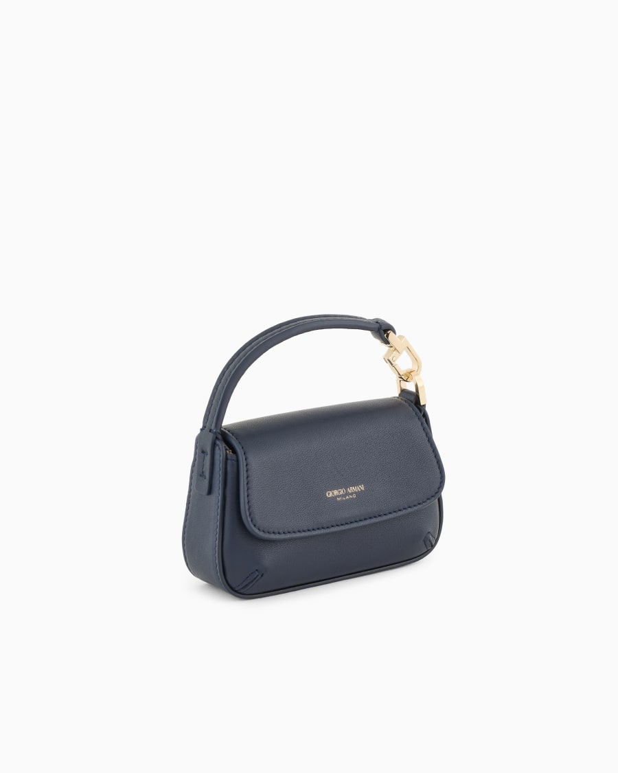 The world of armani MINI BORSA CHARM LA PRIMA SOFT IN NAPPA Prezzo di fabbrica
