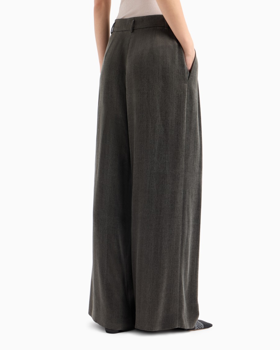The world of armani PANTALONI PALAZZO Fornitura limitata