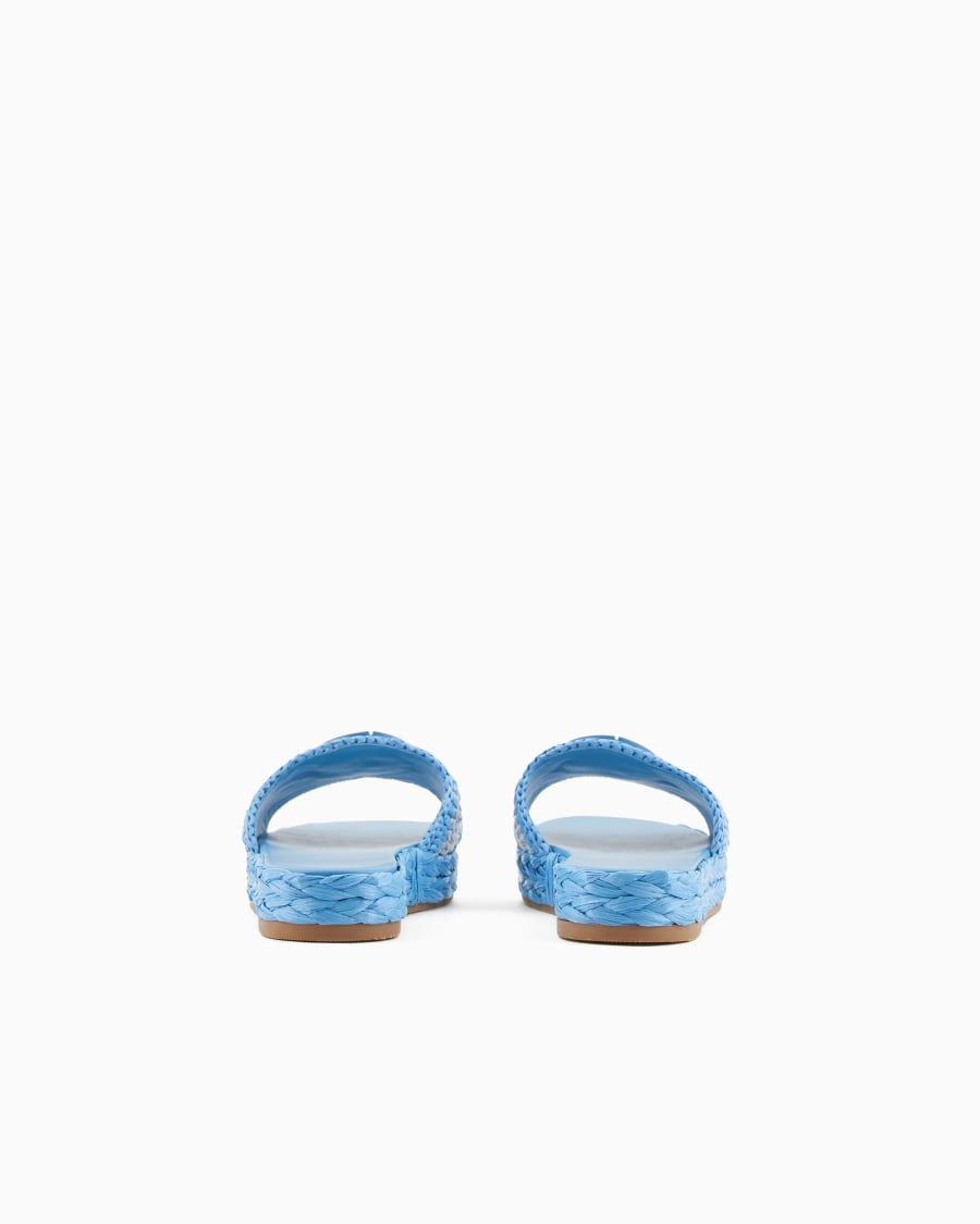 The world of armani SANDALI FLAT CON MOTIVO INTRECCIO Shopping online