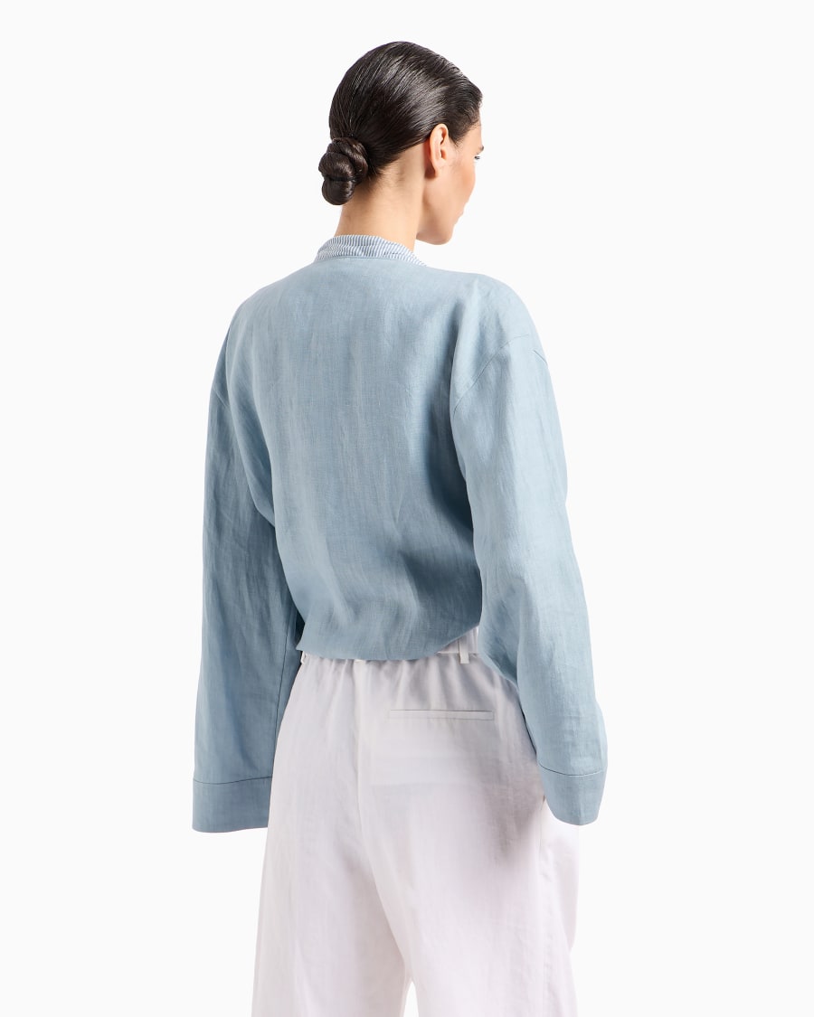 The world of armani CAMICIA DA ANNODARE IN CANAPA ASV Cyber Monday