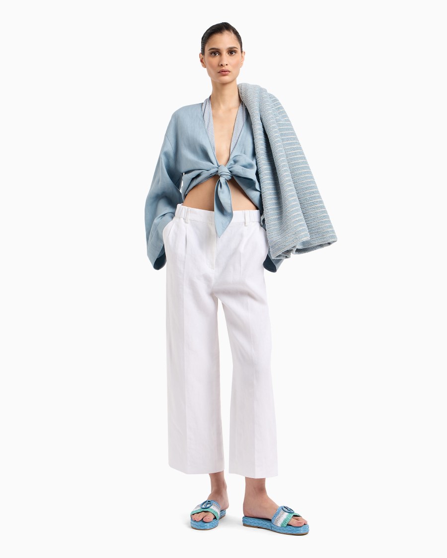 The world of armani CAMICIA DA ANNODARE IN CANAPA ASV Cyber Monday