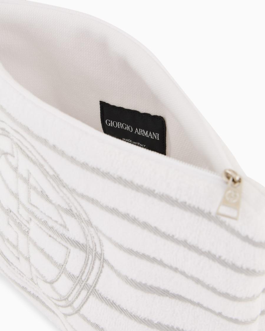 The world of armani POCHETTE IN SPUGNA DI COTONE Offerta San Valentino
