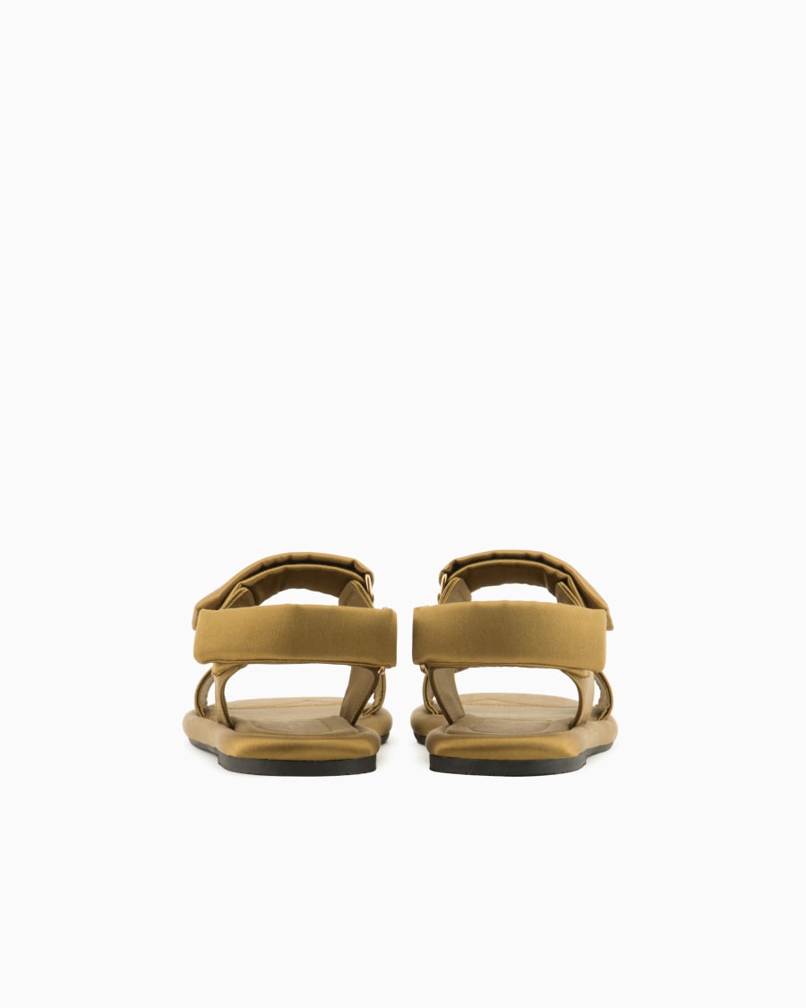 The world of armani SANDALI FLAT IN RASO IMBOTTITI Offerta temporanea