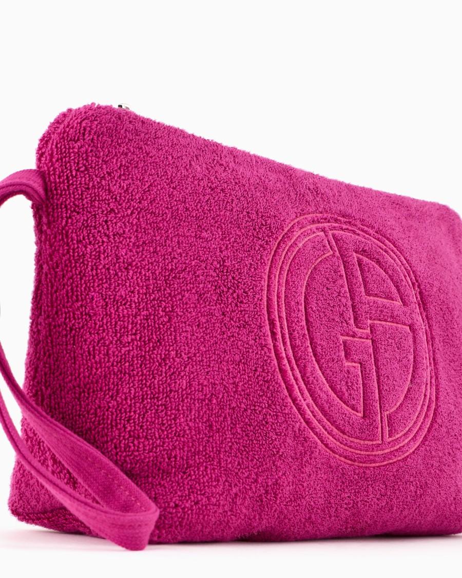 The world of armani POCHETTE IN SPUGNA DI COTONE Grandi sconti