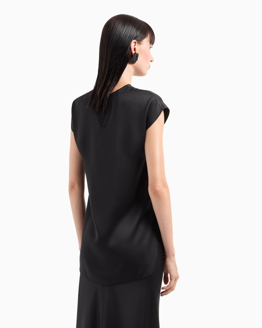 The world of armani BLUSA LUNGA IN DOPPIO RASO DI SETA Bestseller