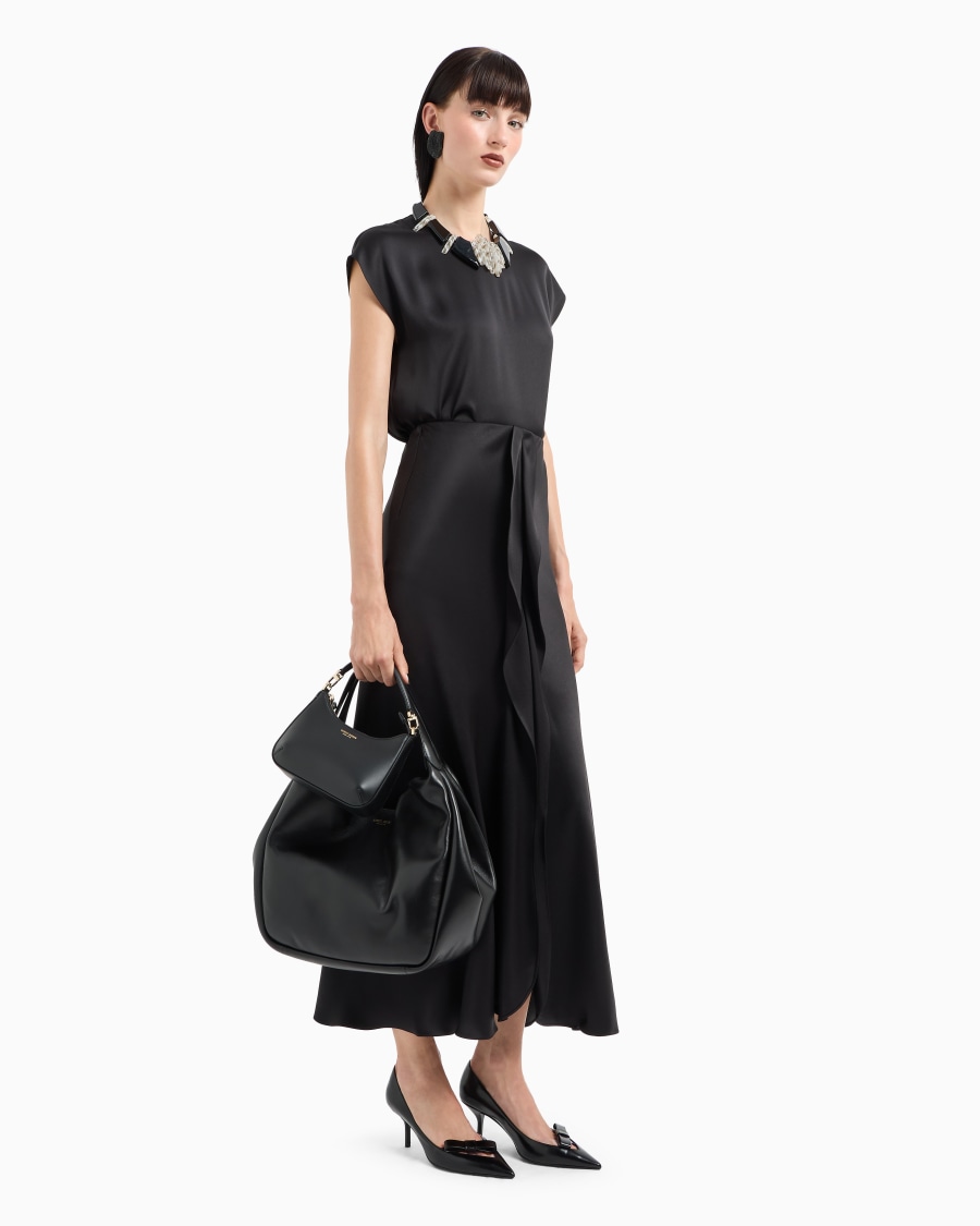 The world of armani BLUSA LUNGA IN DOPPIO RASO DI SETA Bestseller