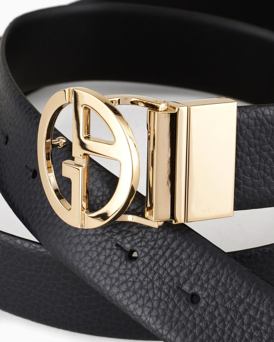The world of armani CINTURA REVERSIBILE IN PELLE BICOLORE Latest stili