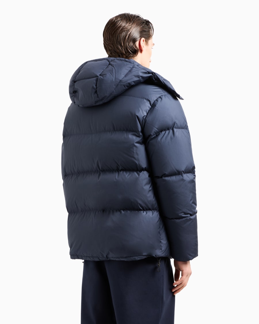 The world of armani BOMBER CON CAPPUCCIO IMBOTTITO IN PIUMA D'OCA ASV Fino al 50% di sconto
