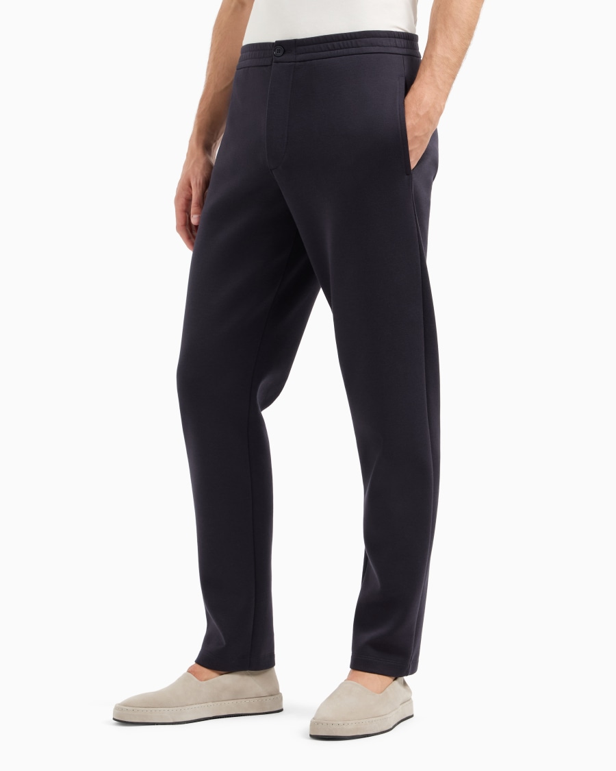 The world of armani PANTALONI IN DOPPIO JERSEY DI COTONE Offerta speciale della fabbrica