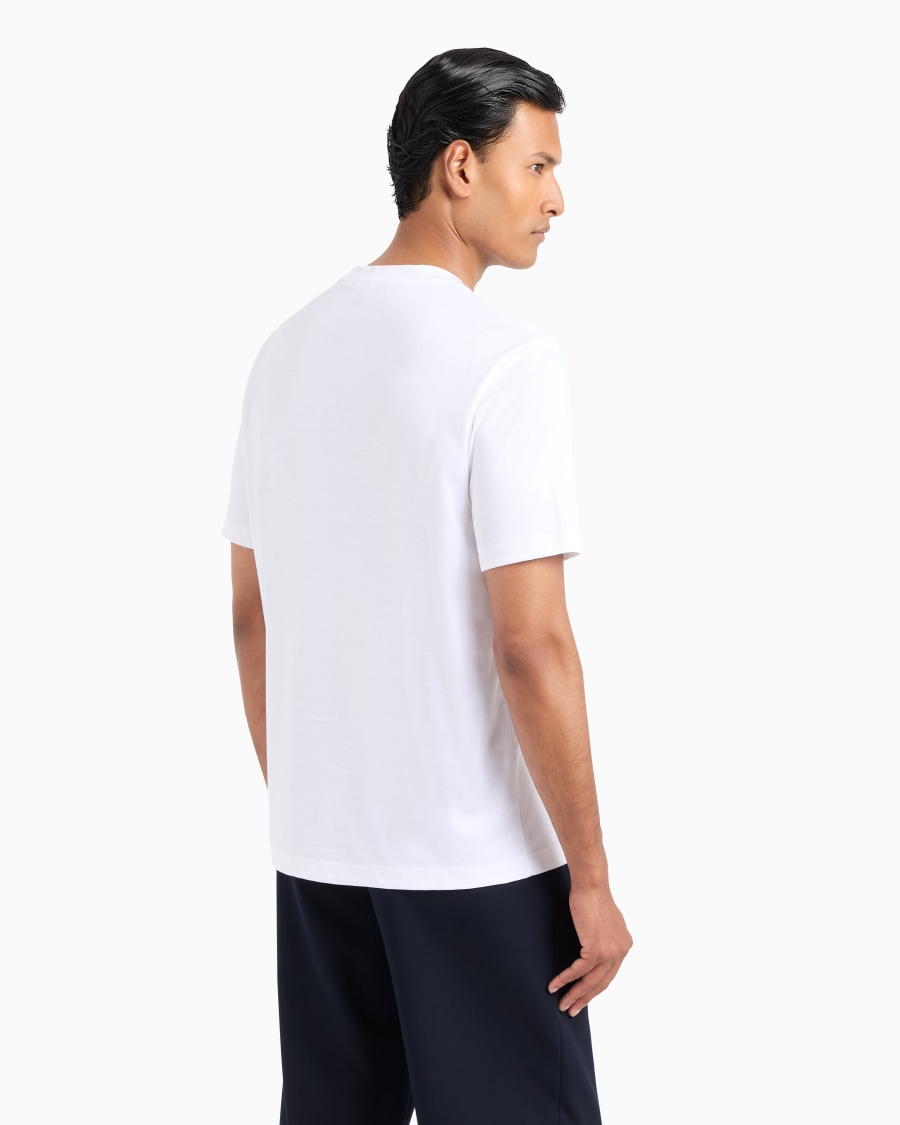 The world of armani T-SHIRT GIROCOLLO IN INTERLOCK DI COTONE Esporta salva