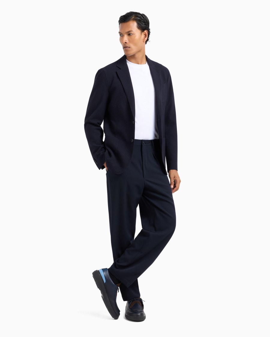 The world of armani T-SHIRT GIROCOLLO IN INTERLOCK DI COTONE Esporta salva
