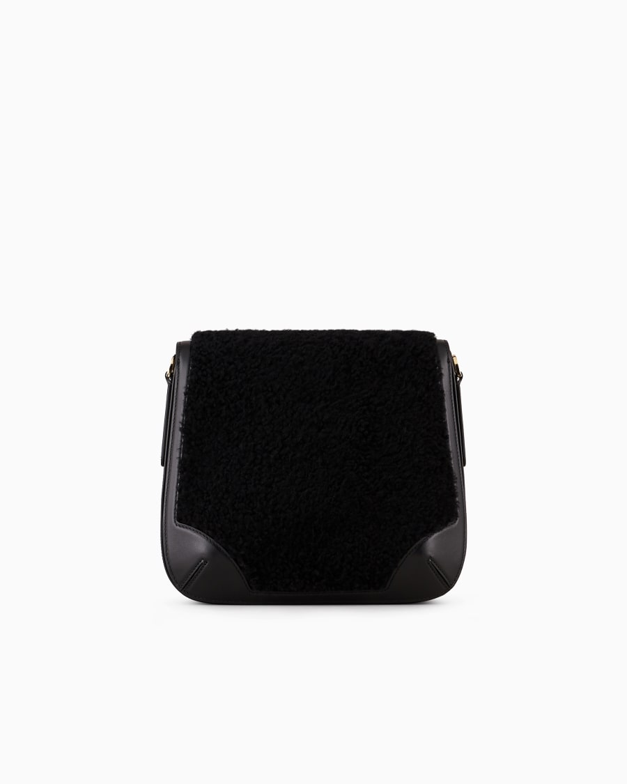 The world of armani GIORGIO ARMANI NEVE BORSA A SPALLA GRANDE IN SHERLING E E PELLE Qualità