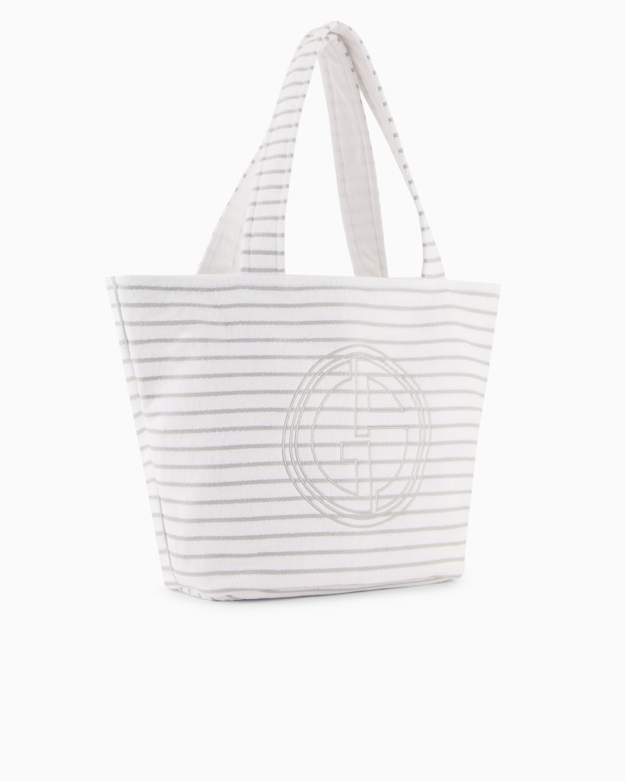 The world of armani BORSA DA MARE IN SPUGNA DI COTONE Shopping Online