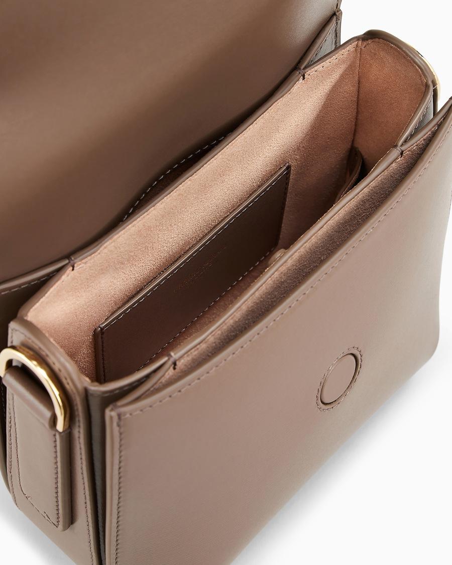 The world of armani BORSA LA PRIMA IN PELLE PALMELLATA CON TRACOLLA A NASTRO Offerta