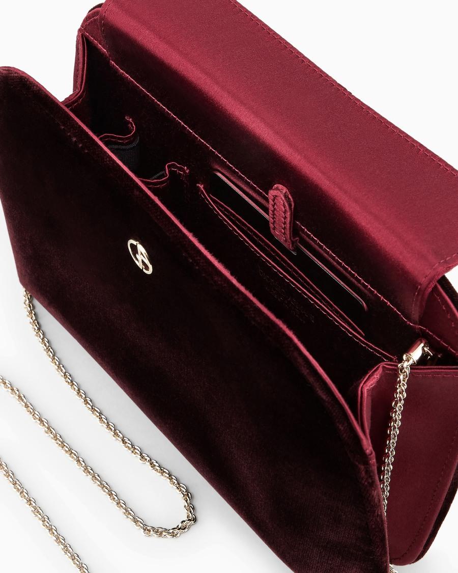 The world of armani CLUTCH LA PRIMA IN VELLUTO E RASO Economico