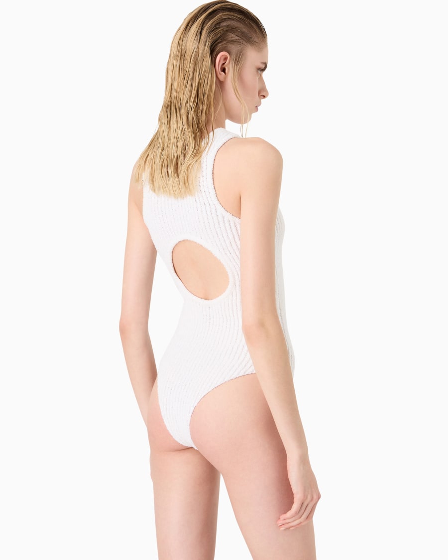 The world of armani BODY IN MISTO COTONE E VISCOSA A COSTE Saldi