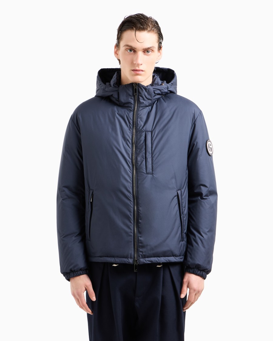 The world of armani BLOUSON CON CAPPUCCIO IMBOTTITO IN PIUMA D'OCA ASV I Più Venduti