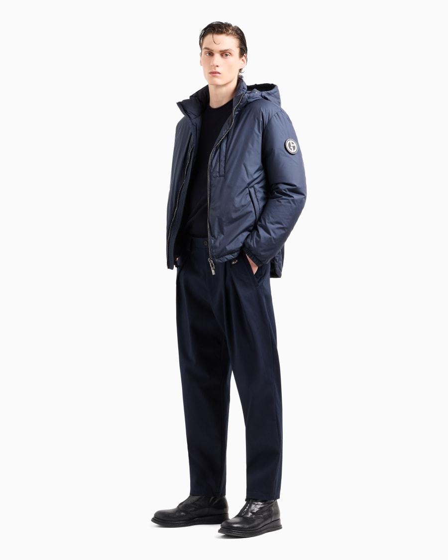 The world of armani BLOUSON CON CAPPUCCIO IMBOTTITO IN PIUMA D'OCA ASV I Più Venduti