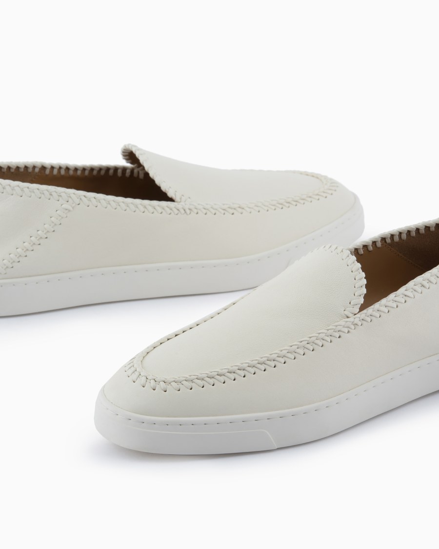 The world of armani GALLERIA 3 SLIP-ON IN NAPPA Negozio