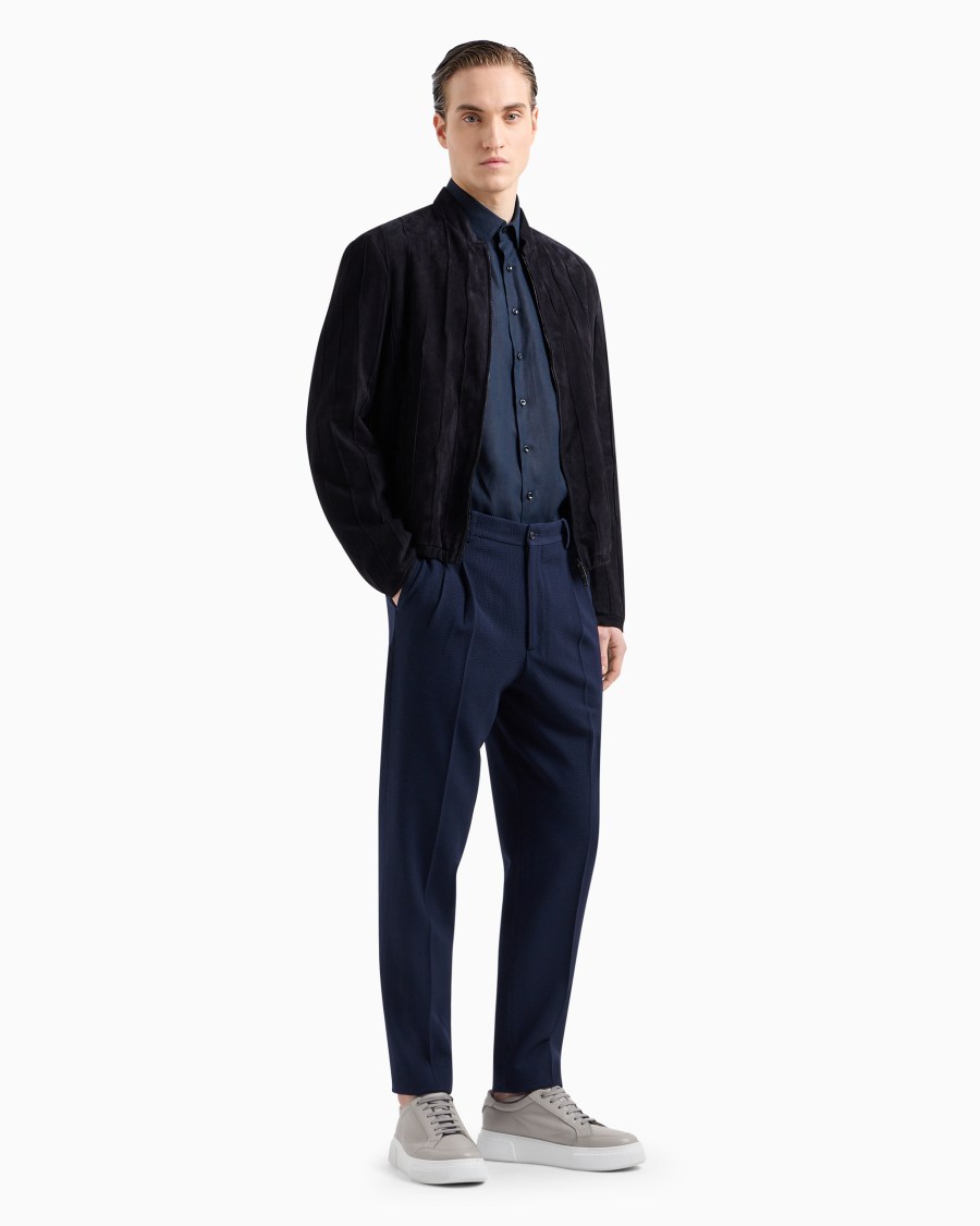 The world of armani CAMICIA REGULAR FIT IN LINO Spedizione gratuita