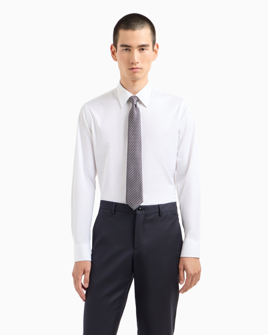 The world of armani CRAVATTA IN SETA STAMPA GEOMETRICA ASV Shopping online