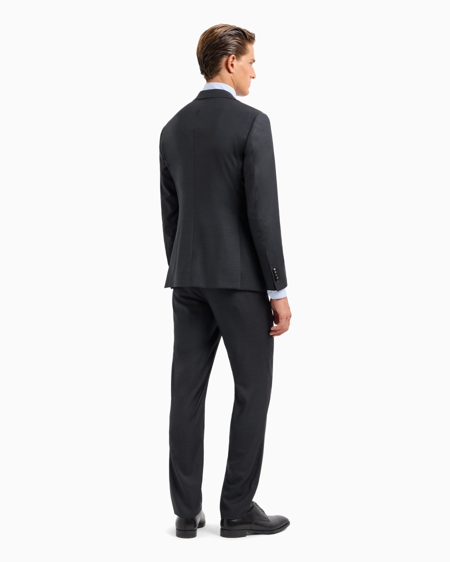 The world of armani ABITO LINEA SOHO MONOPETTO IN LANA VERGINE PUNTO SPILLO Offerta esclusiva