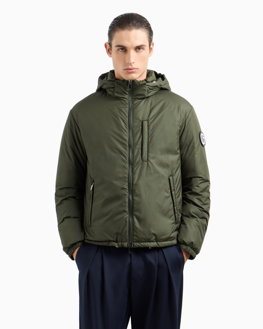 The world of armani BLOUSON CON CAPPUCCIO IMBOTTITO IN PIUMA D'OCA ASV Vendite stagionali