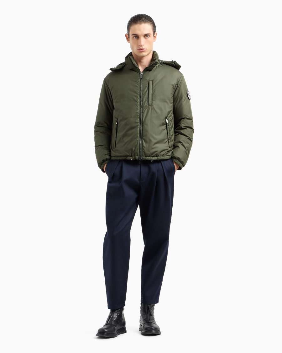 The world of armani BLOUSON CON CAPPUCCIO IMBOTTITO IN PIUMA D'OCA ASV Vendite stagionali