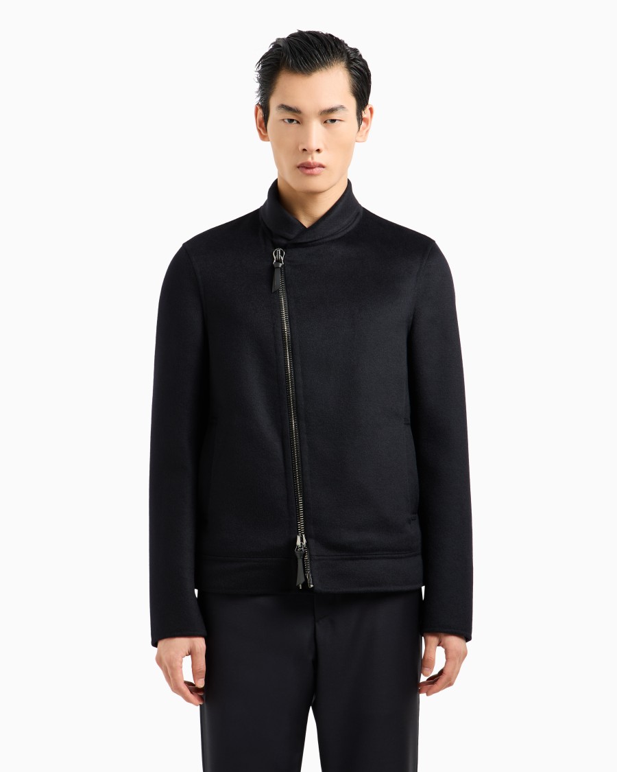 The world of armani BLOUSON ICON IN PANNO DOUBLE DI CASHMERE Offerta migliore