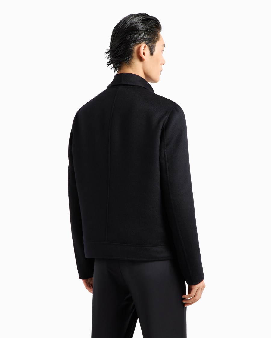The world of armani BLOUSON ICON IN PANNO DOUBLE DI CASHMERE Offerta migliore