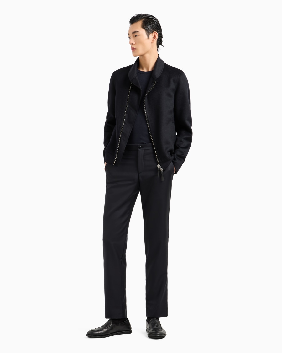 The world of armani BLOUSON ICON IN PANNO DOUBLE DI CASHMERE Offerta migliore