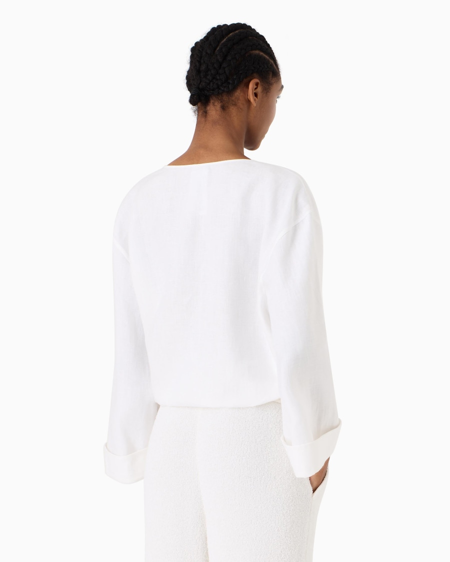 The world of armani CAMICIA DA ANNODARE IN CANAPA ASV Nuovi prodotti
