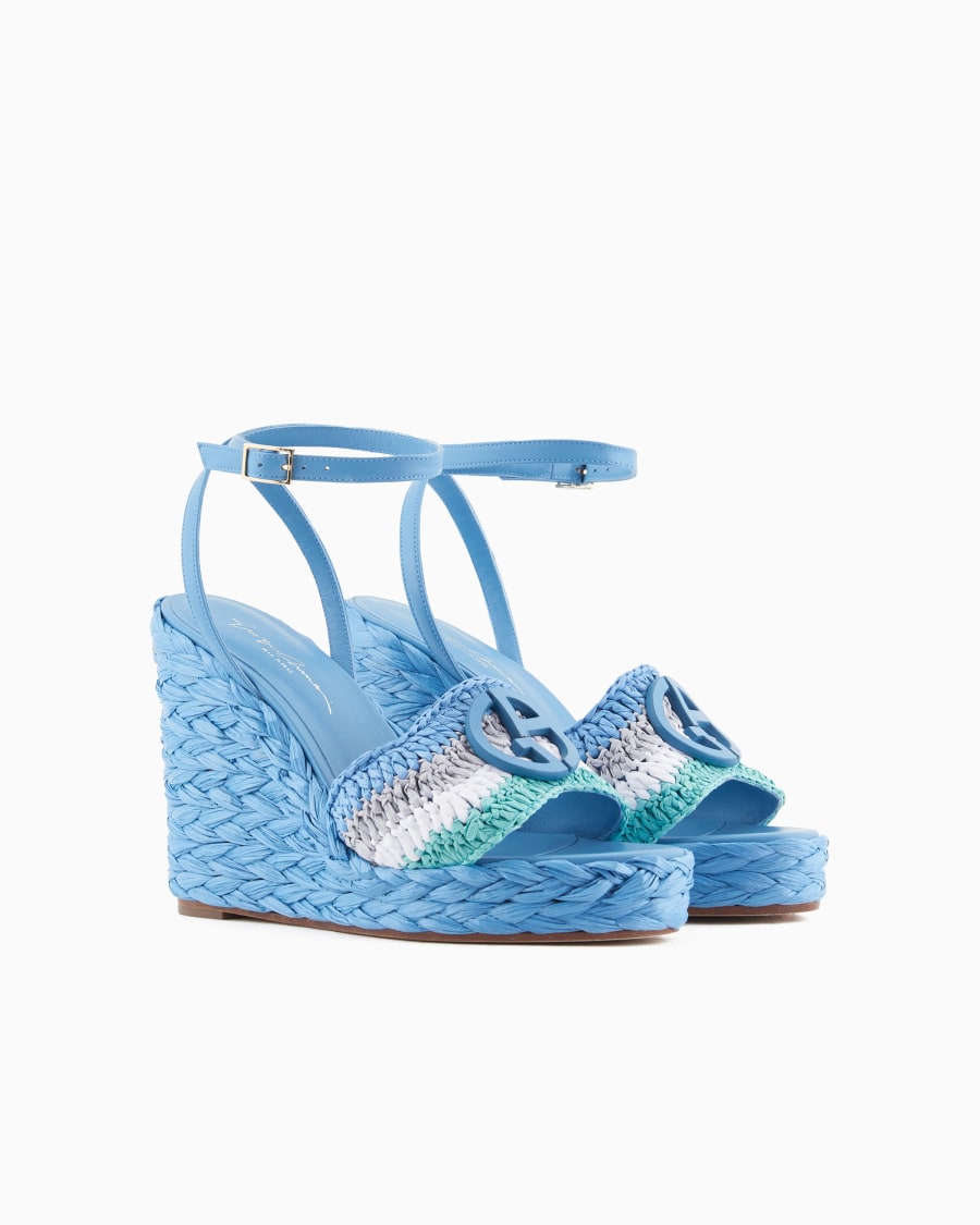 The world of armani SANDALI CON ZEPPA IN CORDA CON MOTIVO INTRECCIO Bestseller