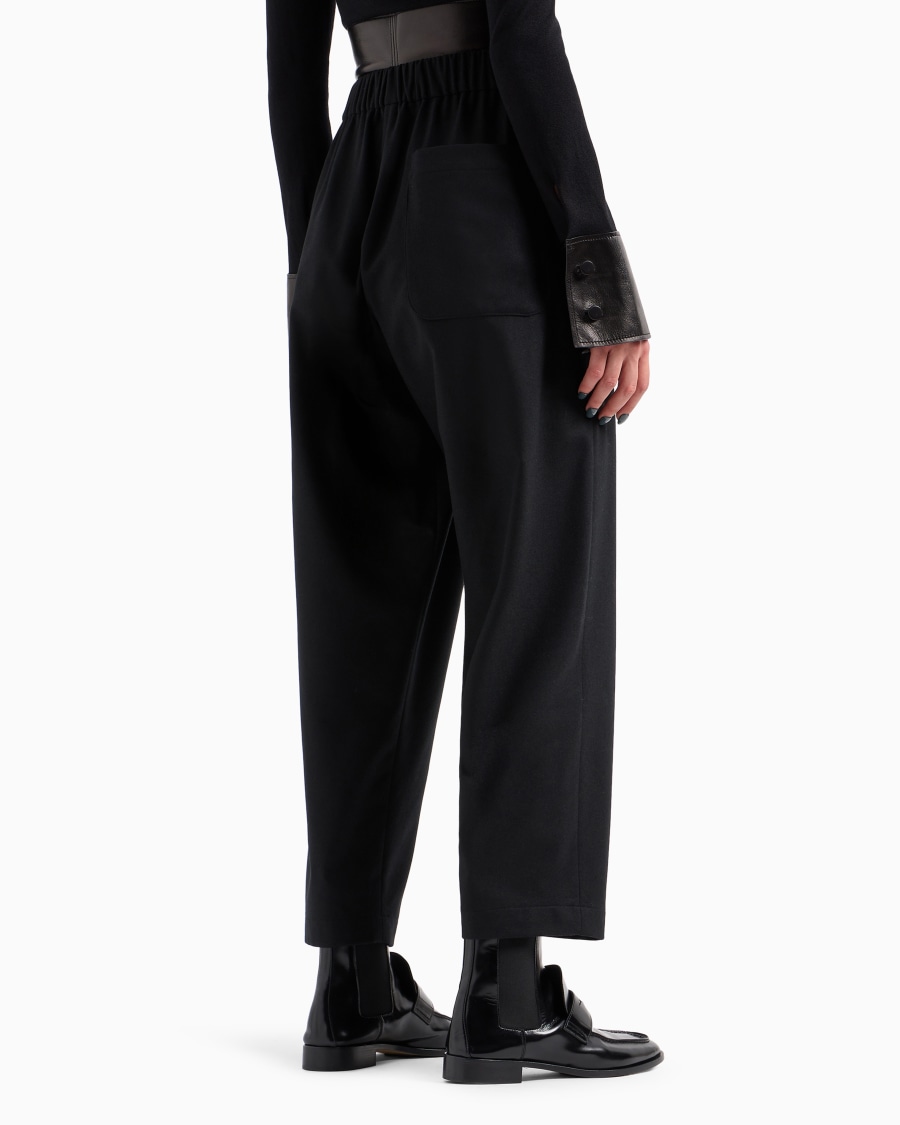 The world of armani PANTALONI MORBIDI IN FLANELLA LANA E CASHMERE Offerte giornaliere