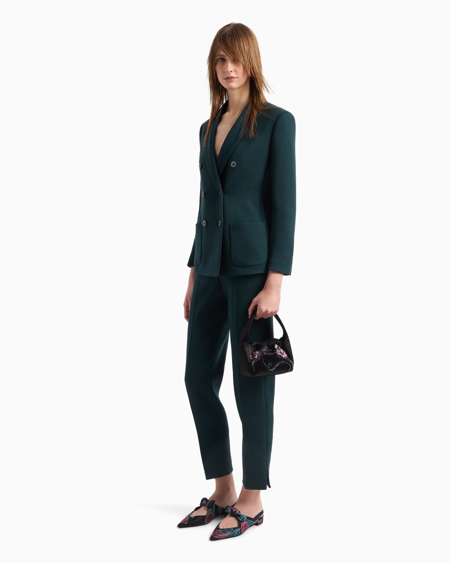 The world of armani PANTALONI DRITTI IN LANA VERGINE STRETCH Ultimi tre giorni